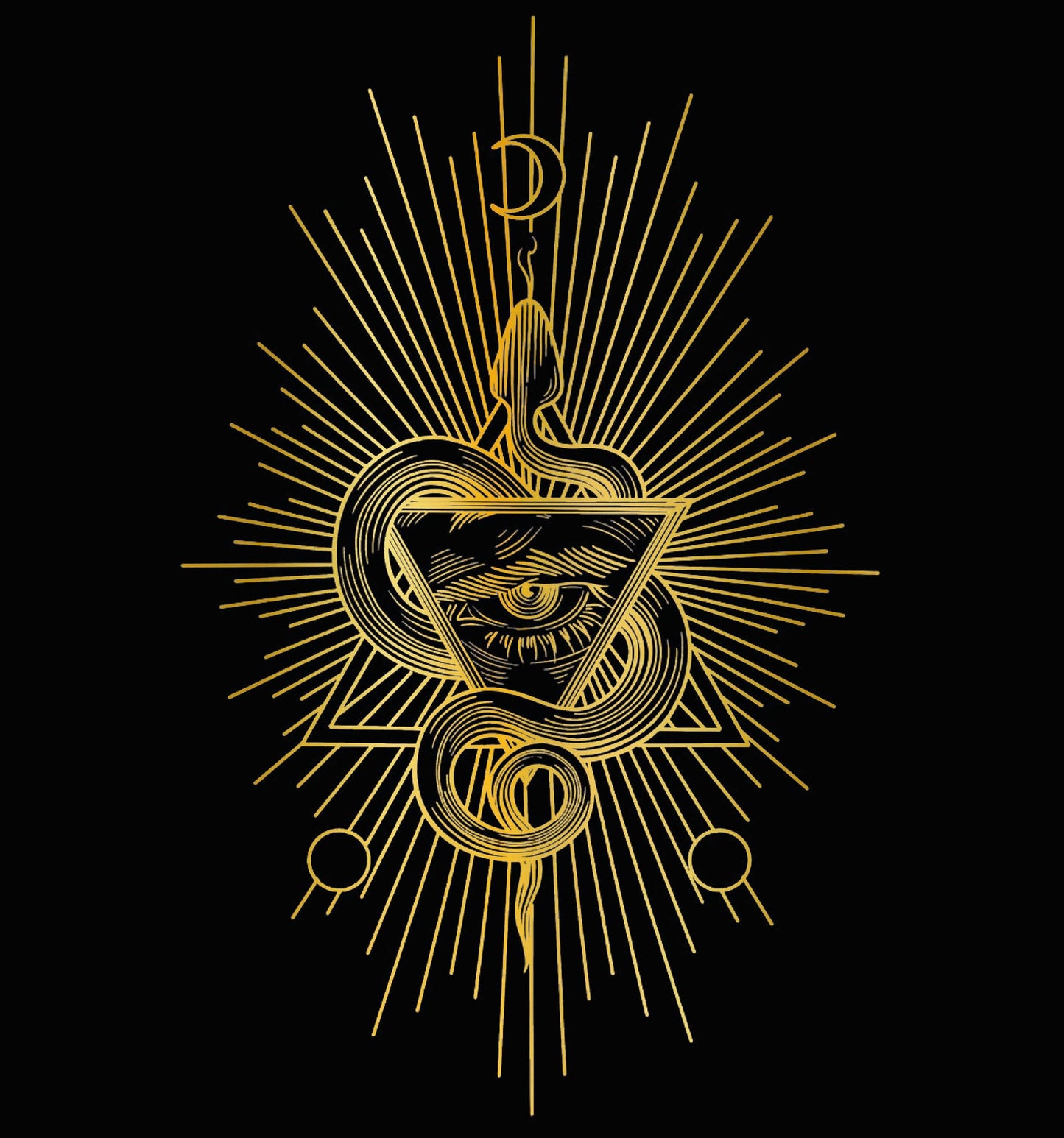 Gift card featuring a mystical tattoo design with a snake and eye from TATTOO JULIAN.