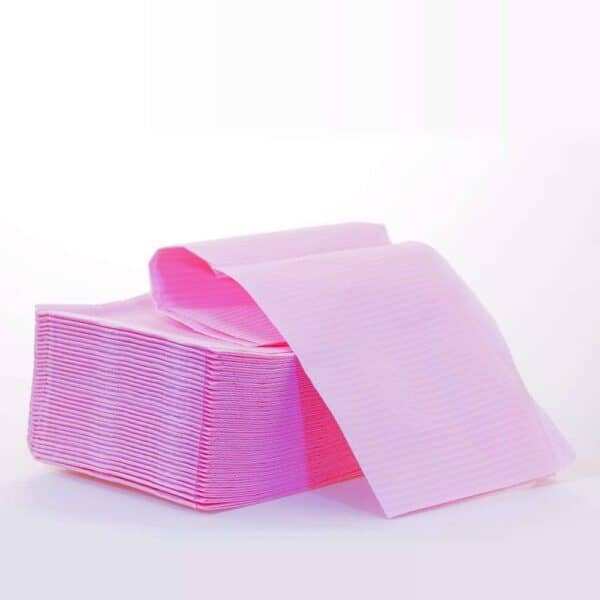 Bicapa napkins with polyethylene-coated side for absorption and protection.