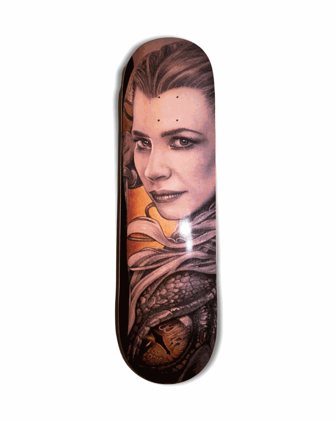 Tabla Skate TJ featuring tattoo art by @tattoojulian.