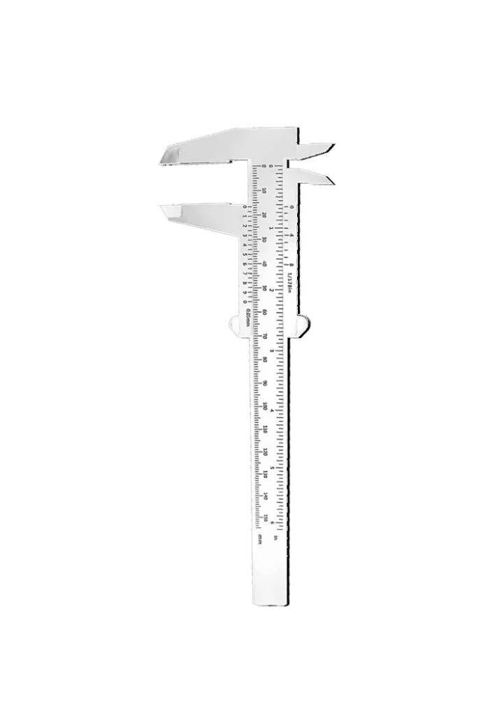 Mini eyebrow caliper for precise measuring, reusable and washable.