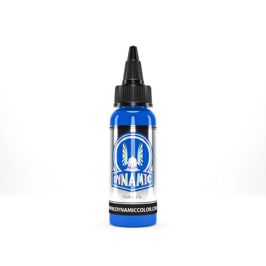 Tinta Cobalt Blue tattoo ink bottle by Dynamic Ink and Viking.