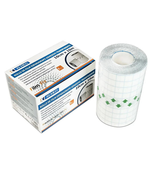 Película transparente protectora de 10cm x 10m con diseño de corte y tres capas para fácil aplicación.